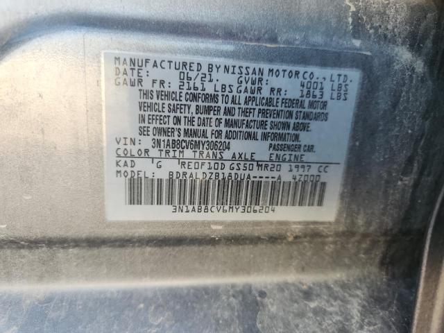 2021 NISSAN SENTRA SV 3N1AB8CV6MY306204