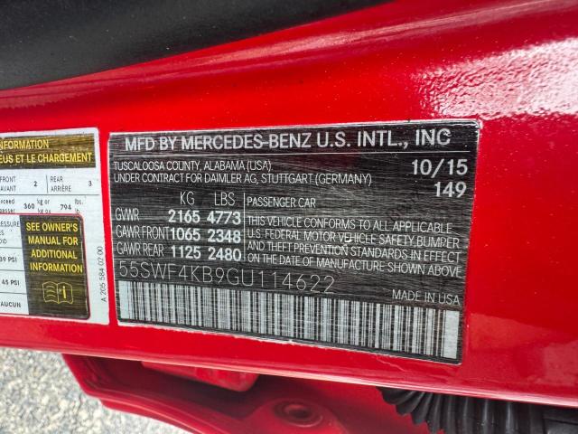 2016 MERCEDES-BENZ C 300 4MAT 55SWF4KB9GU114622