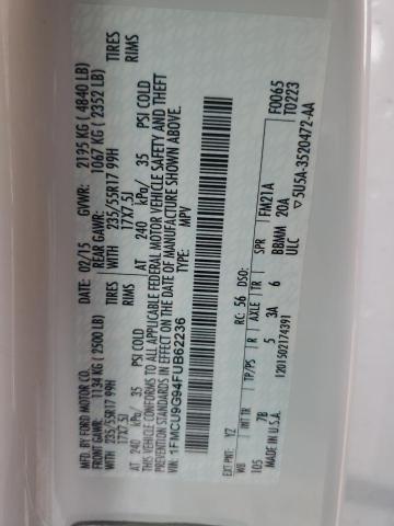 2015 FORD ESCAPE SE - 1FMCU9G94FUB62236