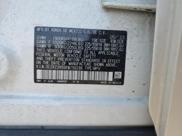 2023 HONDA HR-V SPORT 3CZRZ2H50PM750296