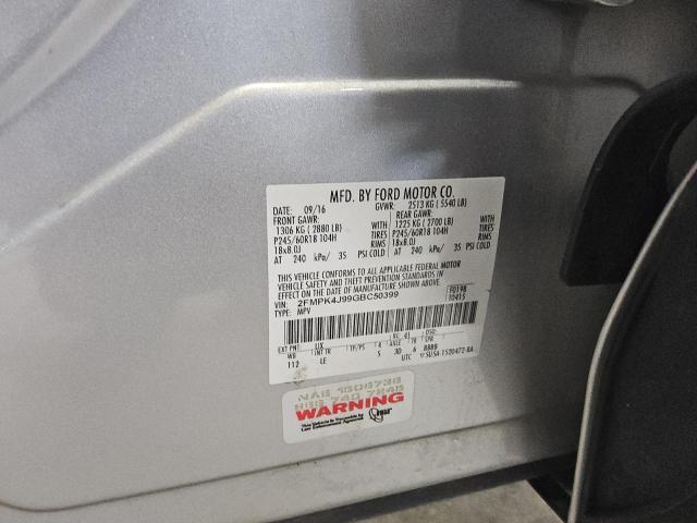 2016 FORD EDGE SEL 2FMPK4J99GBC50399