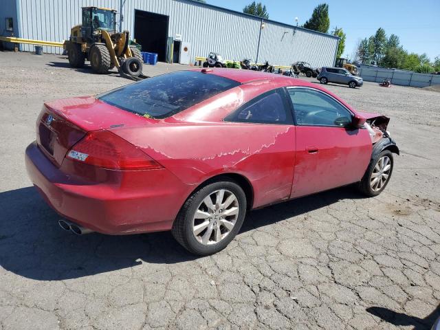 HONDA ACCORD EX 2007 red  gas 1HGCM82617A001083 photo #4