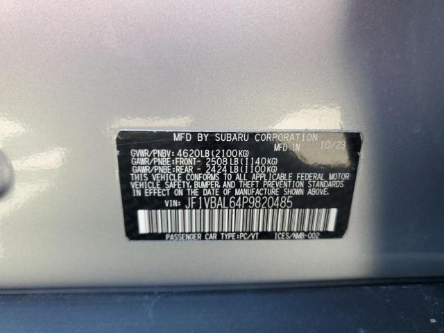 2023 SUBARU WRX LIMITE JF1VBAL64P9820485