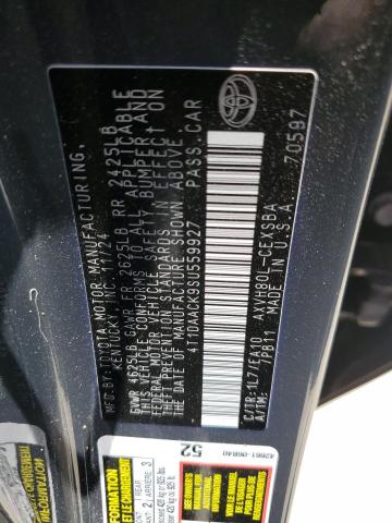 2025 TOYOTA CAMRY XSE 4T1DAACK9SU559927