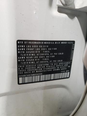 2022 VOLKSWAGEN TIGUAN SE 3VV8B7AX2NM056335