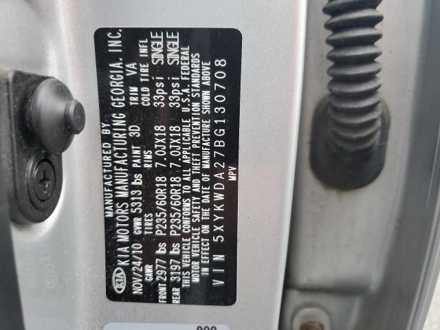 2011 KIA SORENTO SX - 5XYKWDA27BG130708