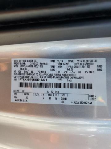 2019 FORD F350 SUPER - 1FT8X3BT0KEE13291