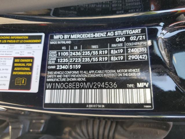 2021 MERCEDES-BENZ GLC 300 4M - W1N0G8EB9MV294536
