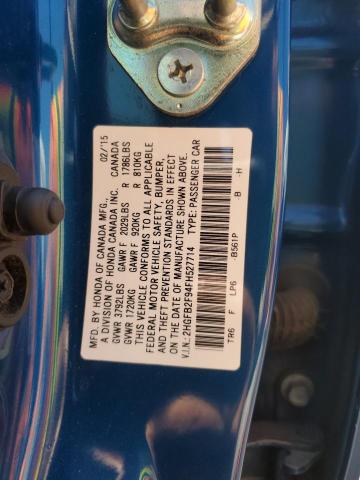 2015 HONDA CIVIC EXL 2HGFB2F94FH527714