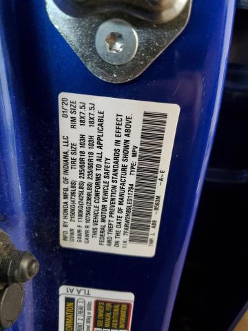 2020 HONDA CR-V EXL 7FARW2H89LE011794