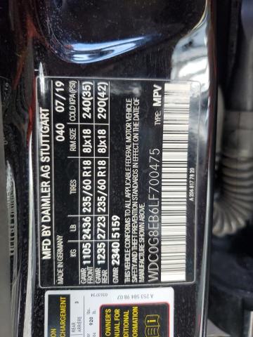 2020 MERCEDES-BENZ GLC 300 4M WDC0G8EB6LF700475