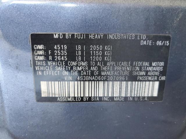 2015 SUBARU LEGACY 2.5 - 4S3BNAD60F3070961
