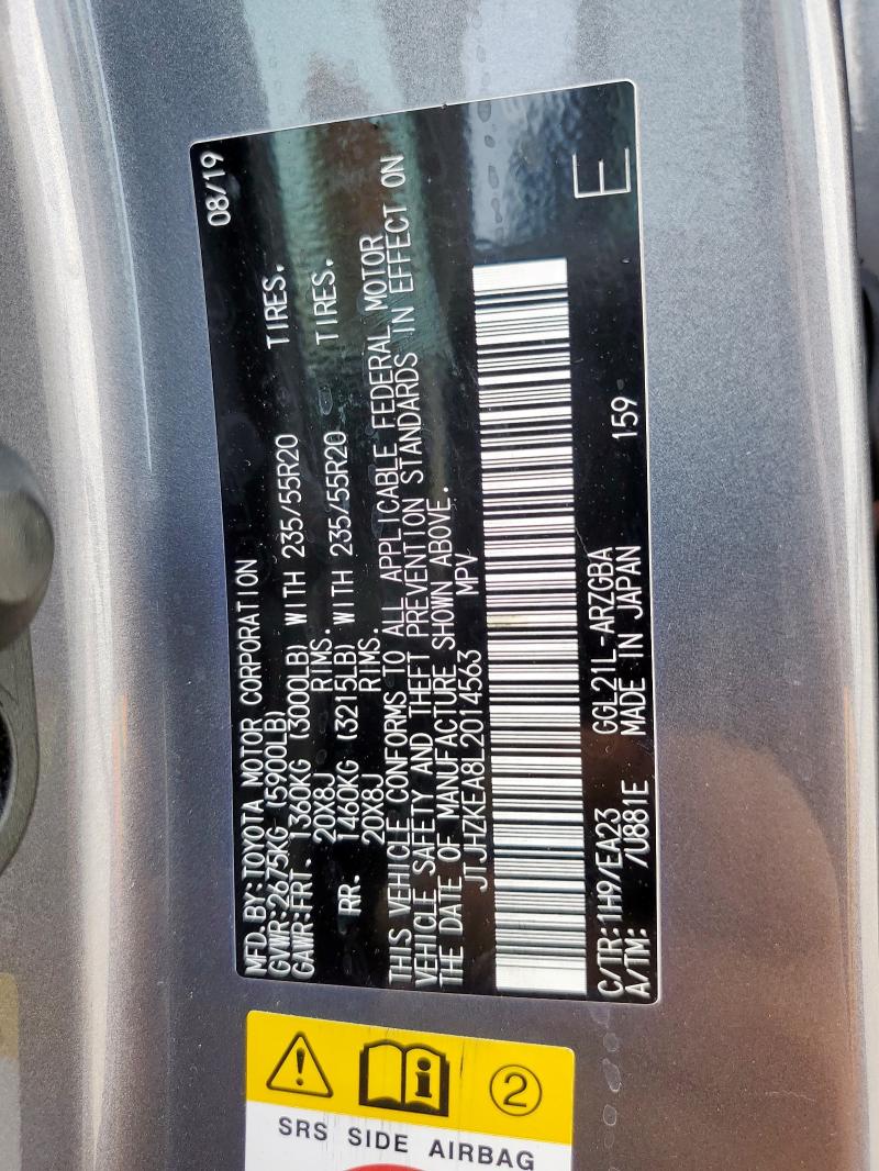 2020 LEXUS RX 350 L JTJHZKEA8L2014563