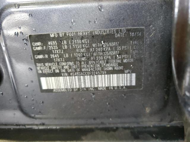2015 SUBARU OUTBACK 2. - 4S4BSACC0F3245799