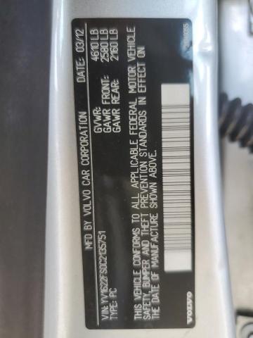 2012 VOLVO S60 T5 - YV1622FS0C2135751