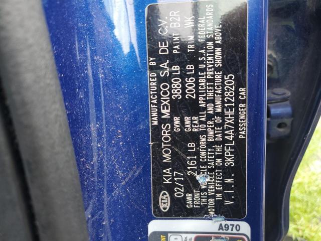 2017 KIA FORTE LX 3KPFL4A7XHE128205