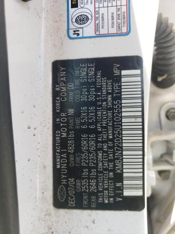 2005 HYUNDAI TUCSON GLS #3293358444