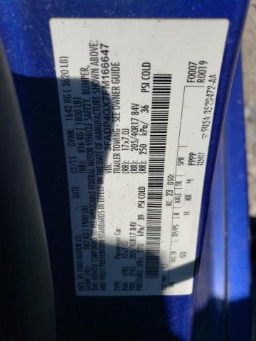 2015 FORD FIESTA ST 3FADP4GX7FM166647