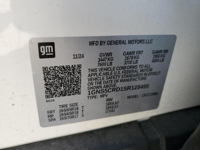 2025 CHEVROLET SUBURBAN C - 1GNS5CRD1SR128495
