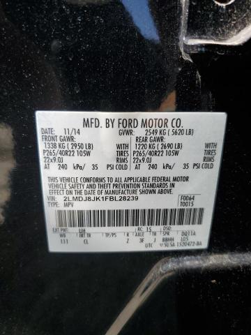 2015 LINCOLN MKX 2LMDJ8JK1FBL28239