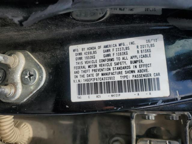 2012 HONDA ACCORD SE - 1HGCP2F67CA202902