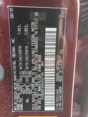 2017 TOYOTA HIGHLANDER - 5TDDZRFH4HS457749