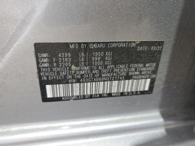 2022 SUBARU IMPREZA 4S3GTAB60N3721745