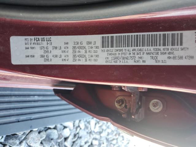2019 RAM 1500 LIMIT - 1C6RREHT8KN617572