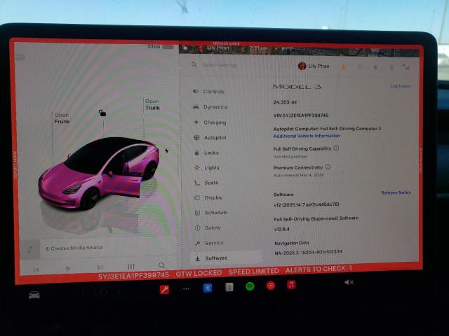 2023 TESLA MODEL 3 - 5YJ3E1EA1PF399745