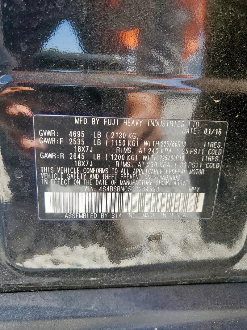 2016 SUBARU OUTBACK 2. 4S4BSBNC5G3284523