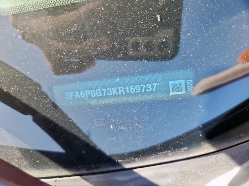 2019 FORD FUSION S - 3FA6P0G73KR169737