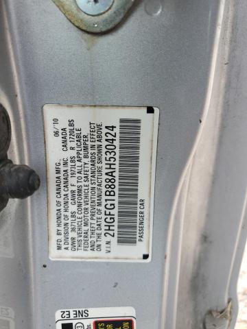 2010 HONDA CIVIC EX - 2HGFG1B88AH530424