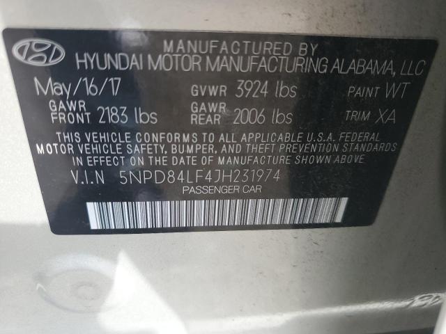2018 HYUNDAI ELANTRA SE - 5NPD84LF4JH231974