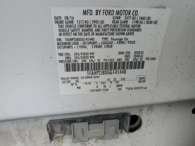 2016 FORD TAURUS LIM 1FAHP2J8XGG141440