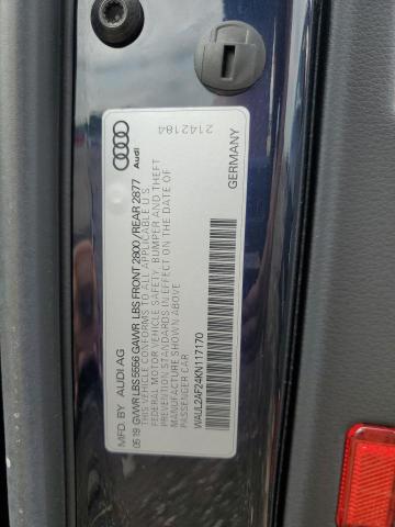 2019 AUDI A6 PREMIUM WAUL2AF24KN117170