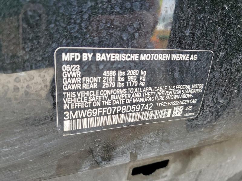 2023 BMW 330I 3MW69FF07P8D59742