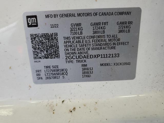 2023 CHEVROLET SILVERADO - 2GCUDAEDXP1112133