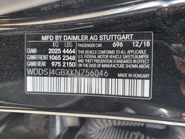 2019 MERCEDES-BENZ CLA 250 4M WDDSJ4GBXKN756046