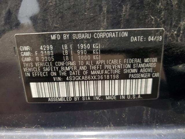 2019 SUBARU IMPREZA 4S3GKAB6XK3618198