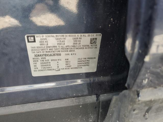 2018 CHEVROLET EQUINOX LT - 3GNAXTEX3JL287899