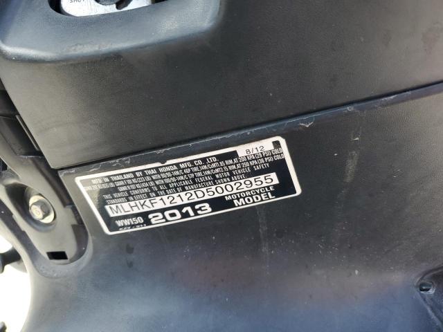 2013 HONDA PCX 150 MLHKF1212D5002955