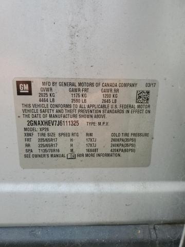 2018 CHEVROLET EQUINOX LS 2GNAXHEV7J6111325