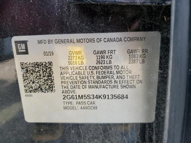 2019 CADILLAC XTS LUXURY 2G61M5S34K9135684