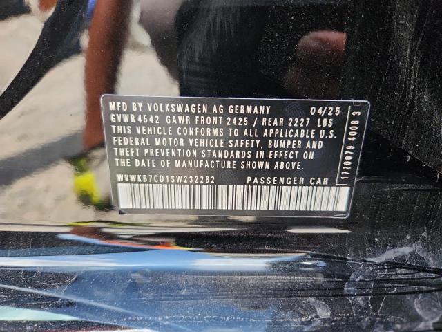 2025 VOLKSWAGEN GOLF R BLA WVWKB7CD1SW232262