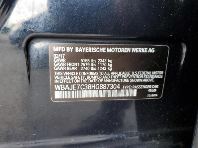 2017 BMW 540 XI WBAJE7C38HG887304