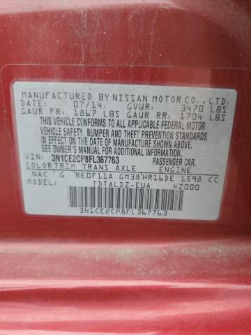 2015 NISSAN VERSA NOTE 3N1CE2CP8FL367763