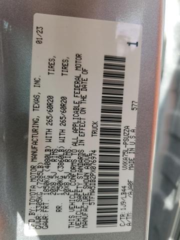 2023 TOYOTA TUNDRA CRE - 5TFMA5DB2PX076974