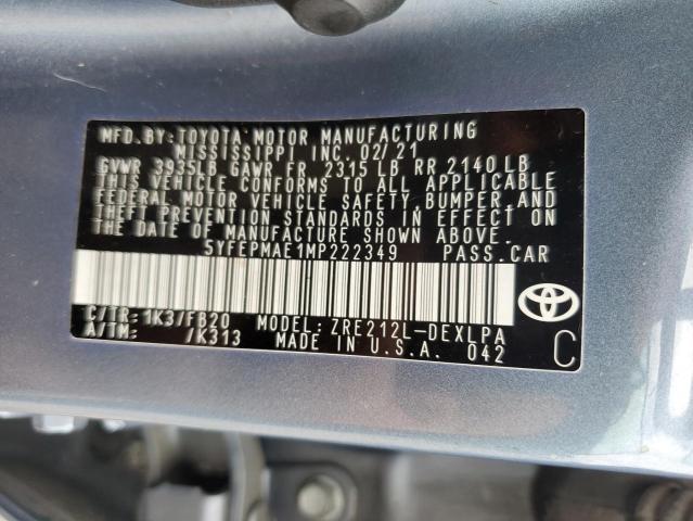 2021 TOYOTA COROLLA LE - 5YFEPMAE1MP222349
