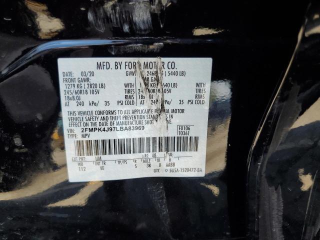 2020 FORD EDGE SEL 2FMPK4J97LBA83969