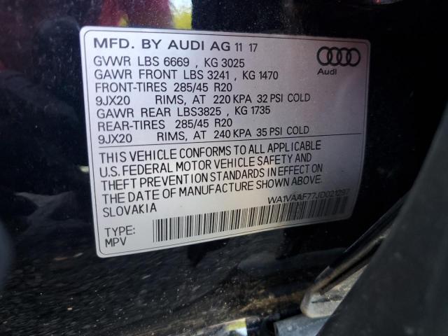 2018 AUDI Q7 PRESTIG WA1VAAF77JD021297